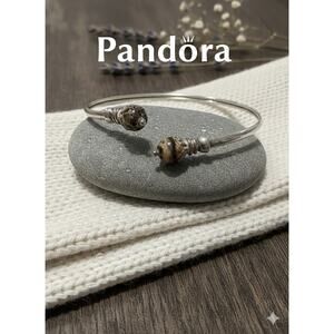 Pandora Sterling Silver Open Acorn End Bracelet